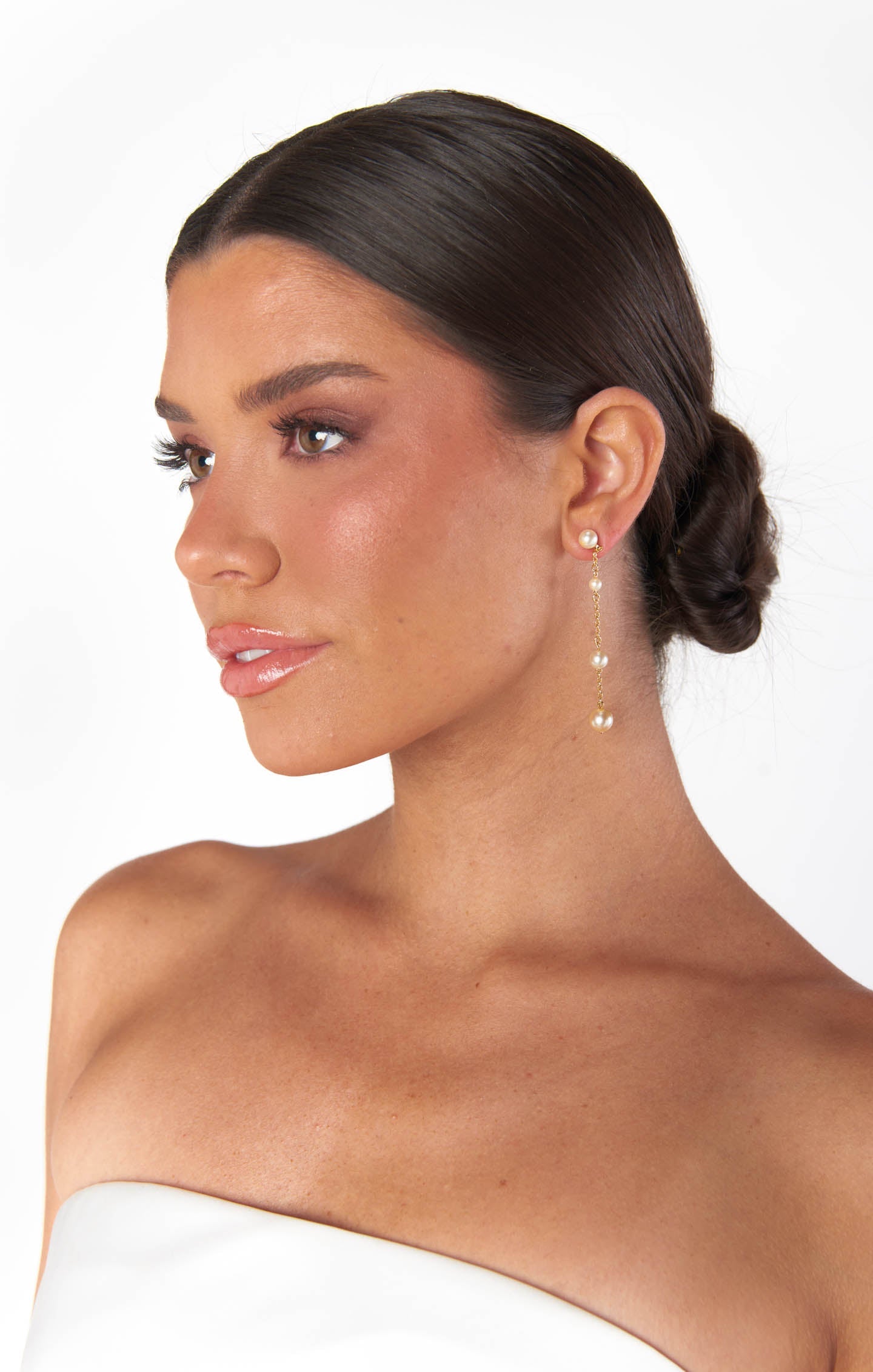 Faithy Jewels Charlotte Earrings ~ Gold/Pearl