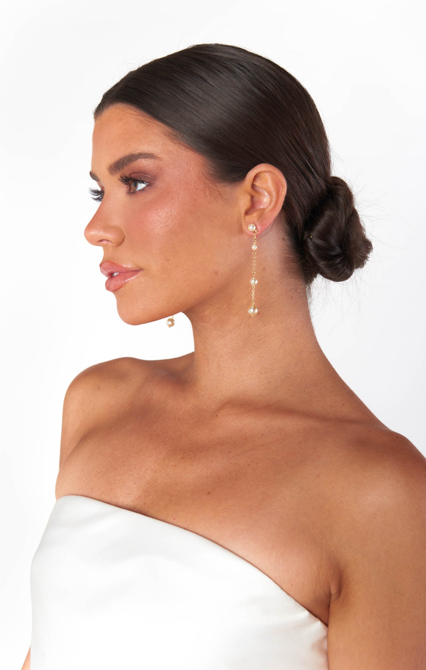 Faithy Jewels Charlotte Earrings ~ Gold/Pearl