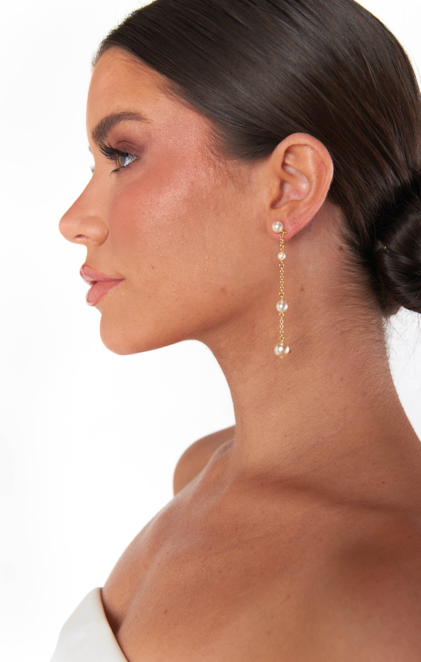 Faithy Jewels Charlotte Earrings ~ Gold/Pearl