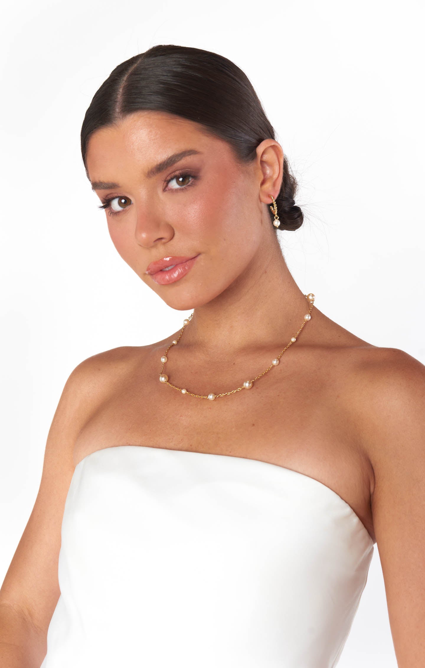 Faithy Jewels Charlotte Necklace ~ Gold/Pearl