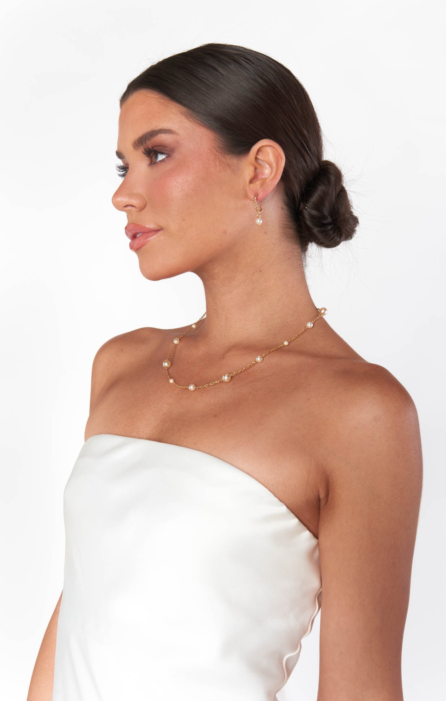 Faithy Jewels Charlotte Necklace ~ Gold/Pearl