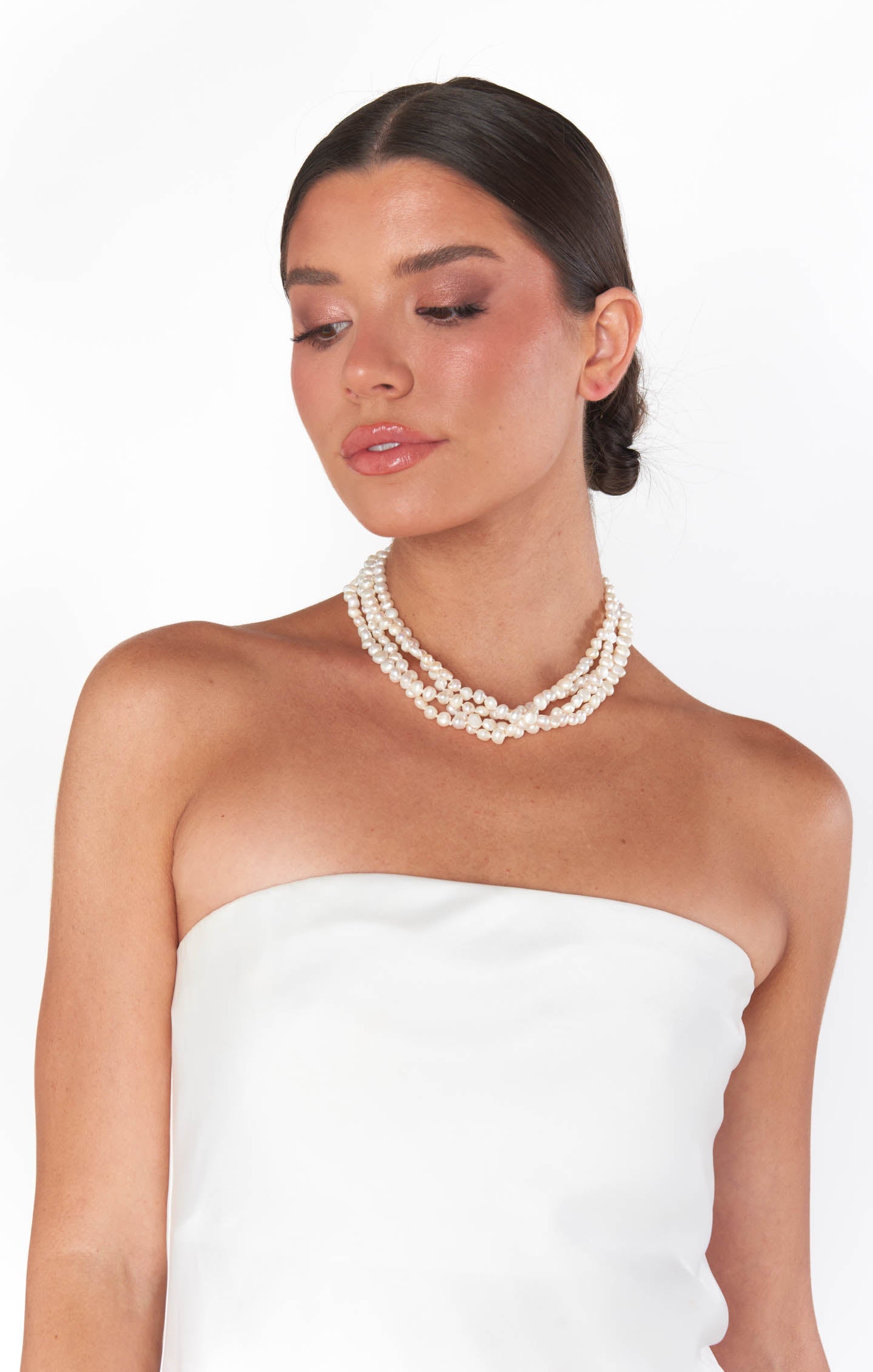 ALV Jewels Multi Pearl Necklace ~ Pearl
