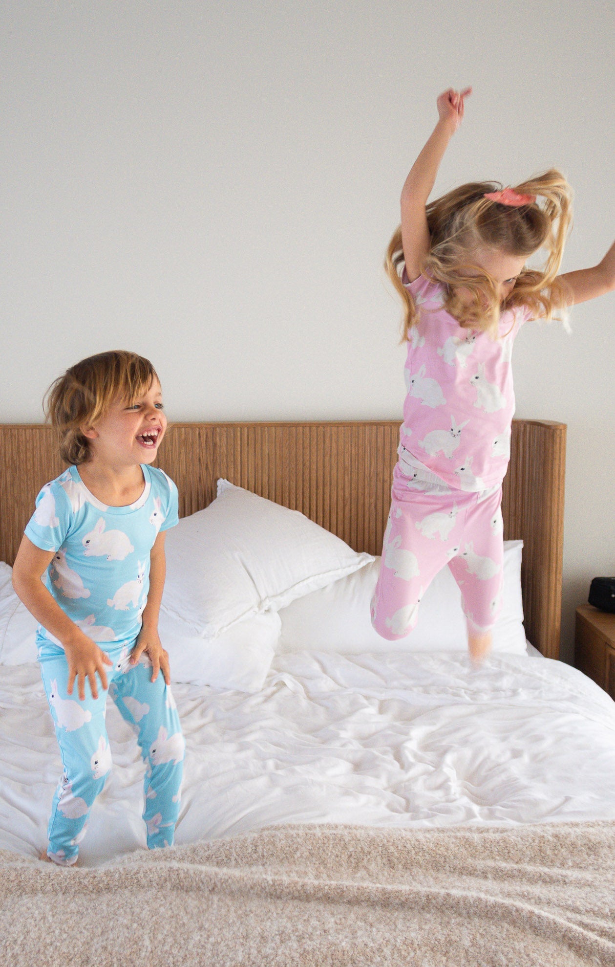 Mini Paige Sleep Set ~ Pink Bunnies Jersey