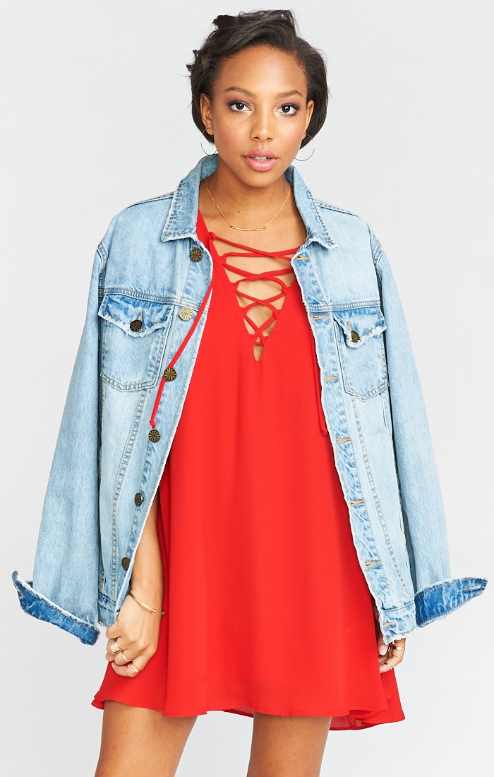 Kylie Lace Up Dress