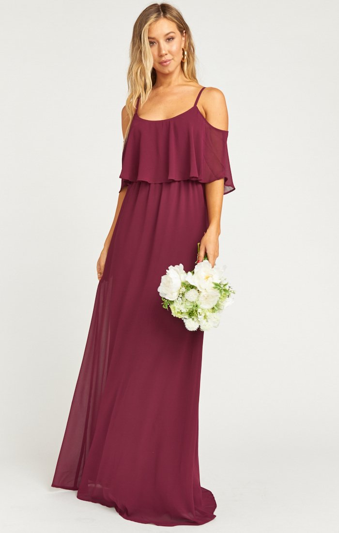 Caitlin Ruffle Maxi Dress