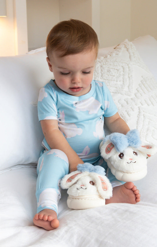 Mini Paige Sleep Set ~ Blue Bunnies Jersey