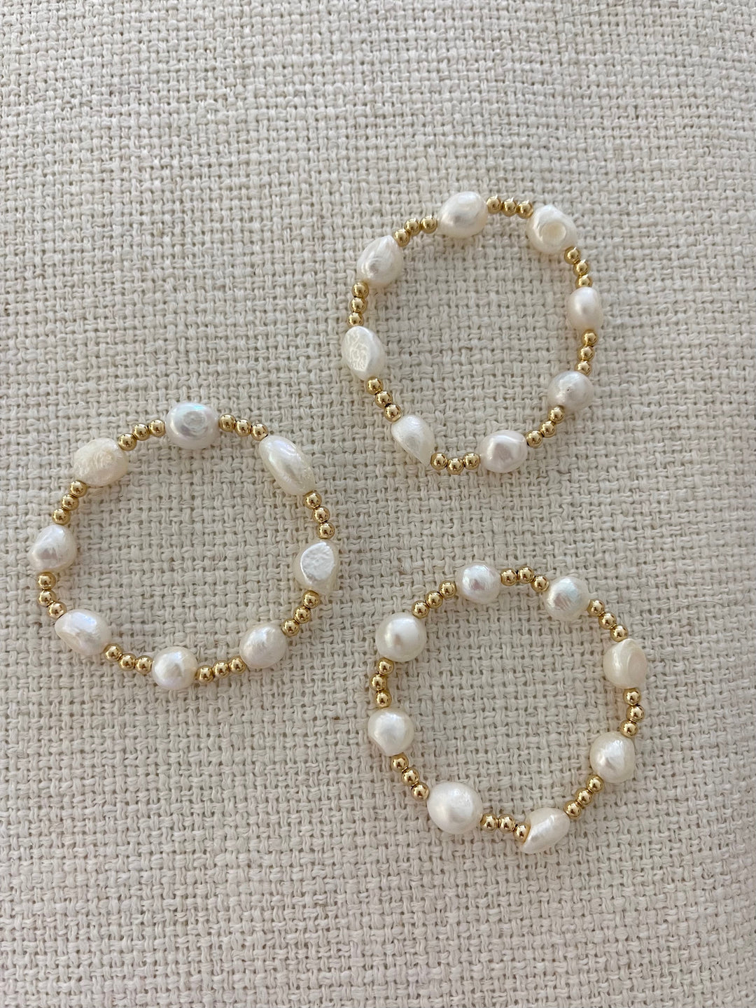 ALV Jewels Cocoa Bracelet ~ Ivory & Gold