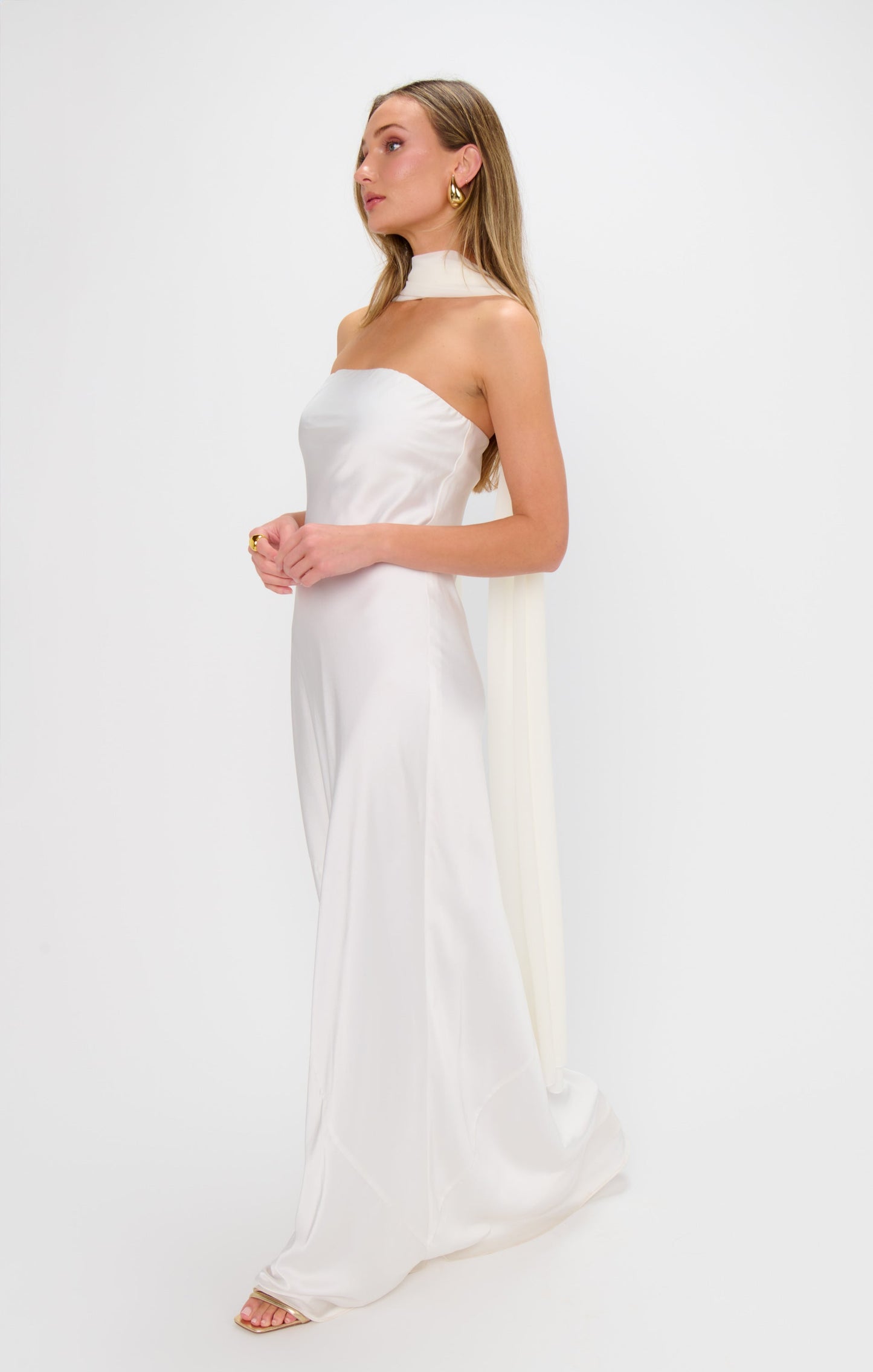 Soiree Shawl ~ Wedding Cake Chiffon