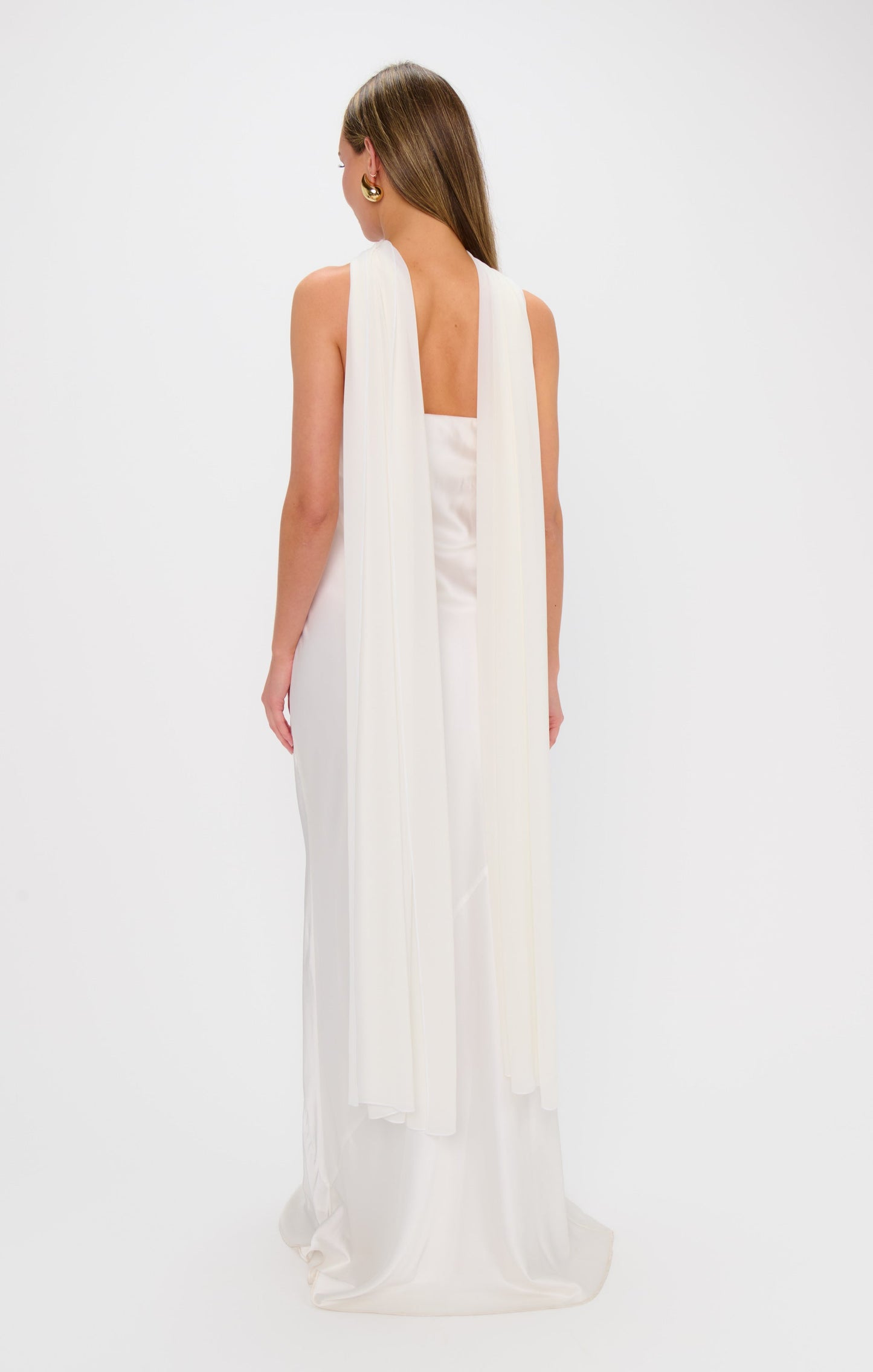 Soiree Shawl ~ Wedding Cake Chiffon