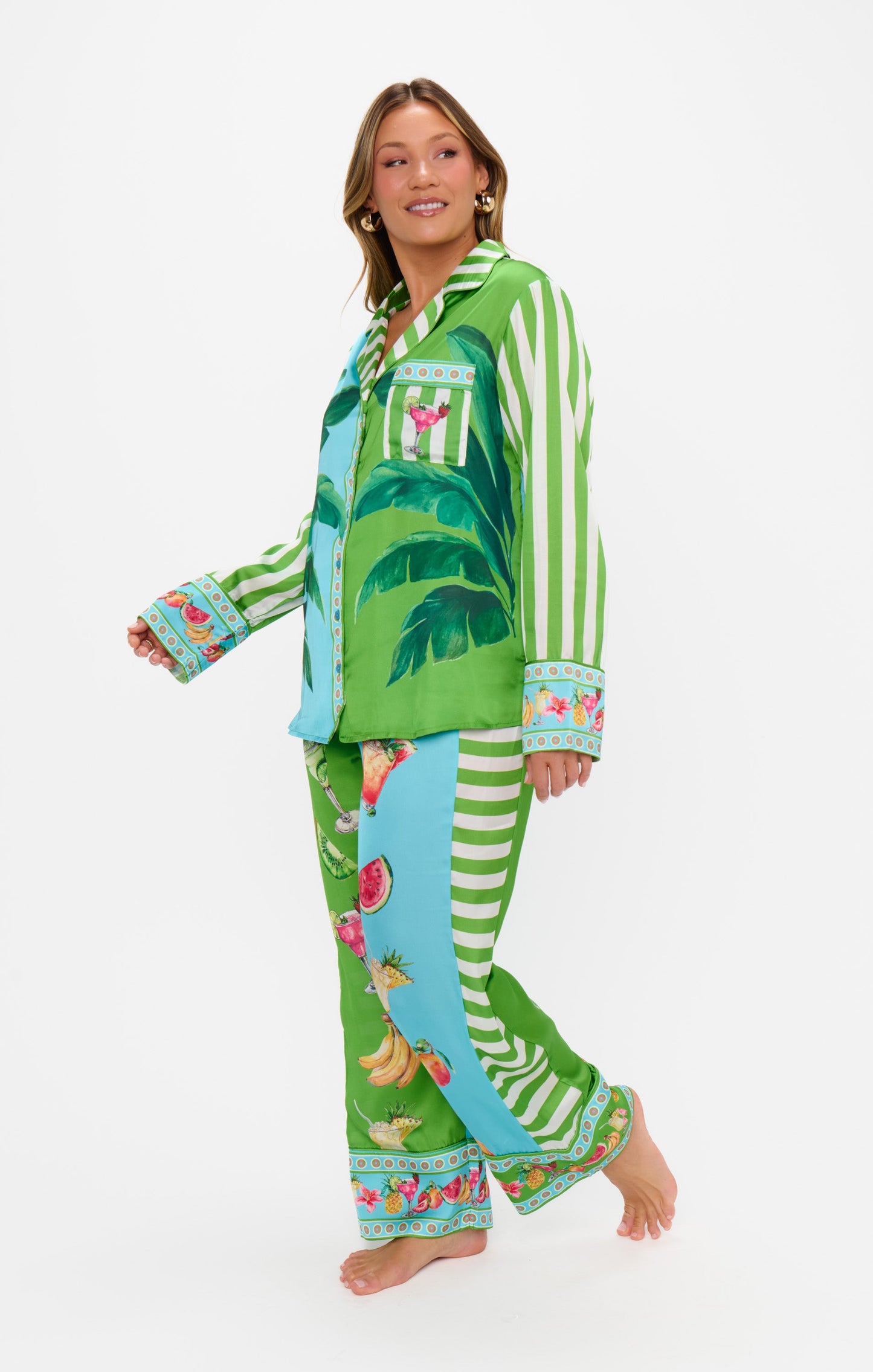 Classic PJ Set ~ Piña Colada Party Silky