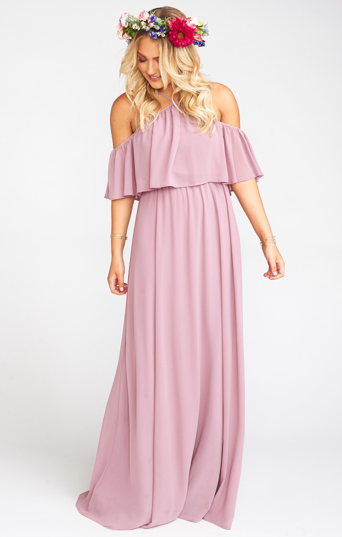 Rebecca Ruffle Maxi Dress