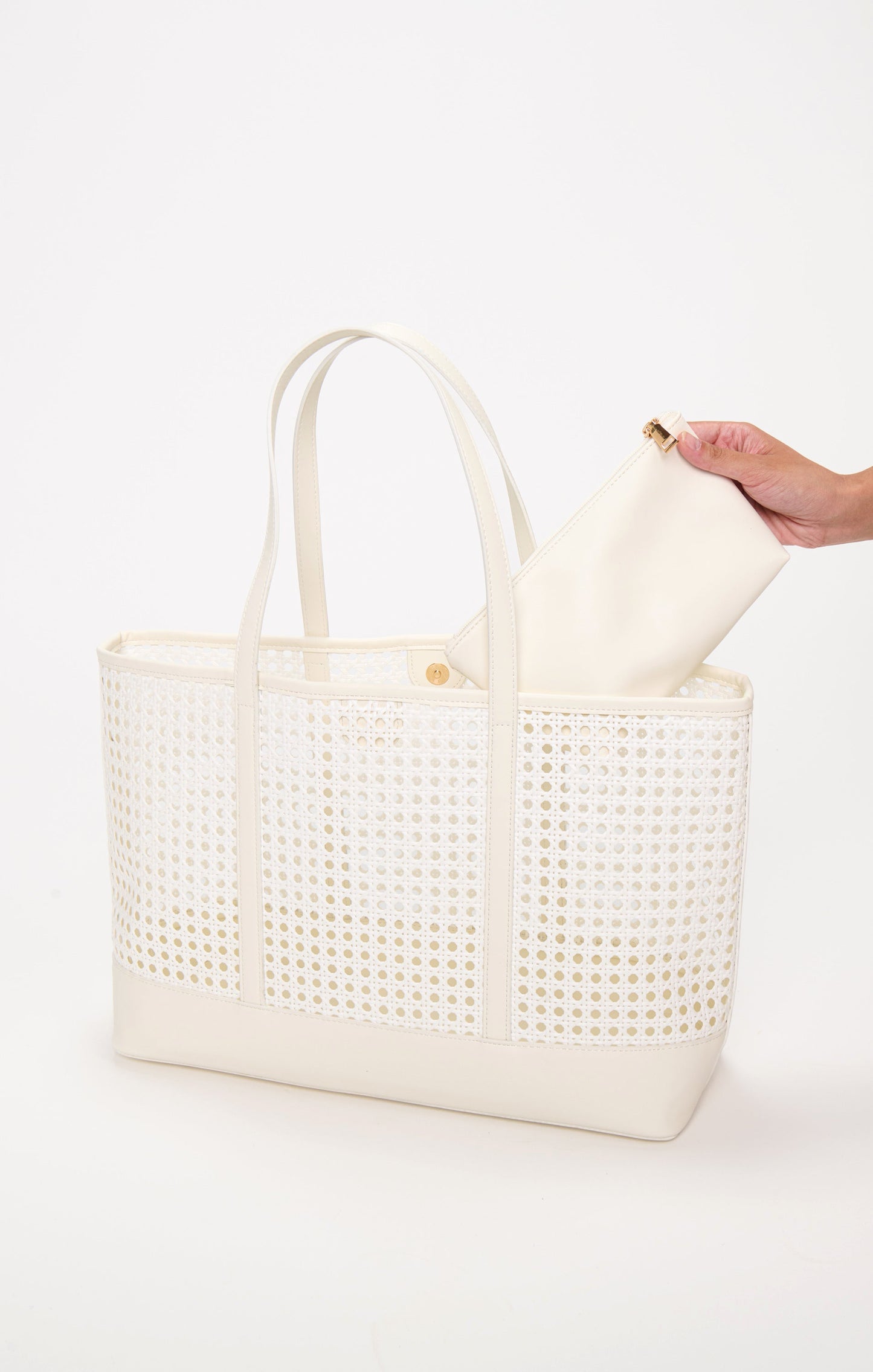 Soleil Tote Bag ~ White