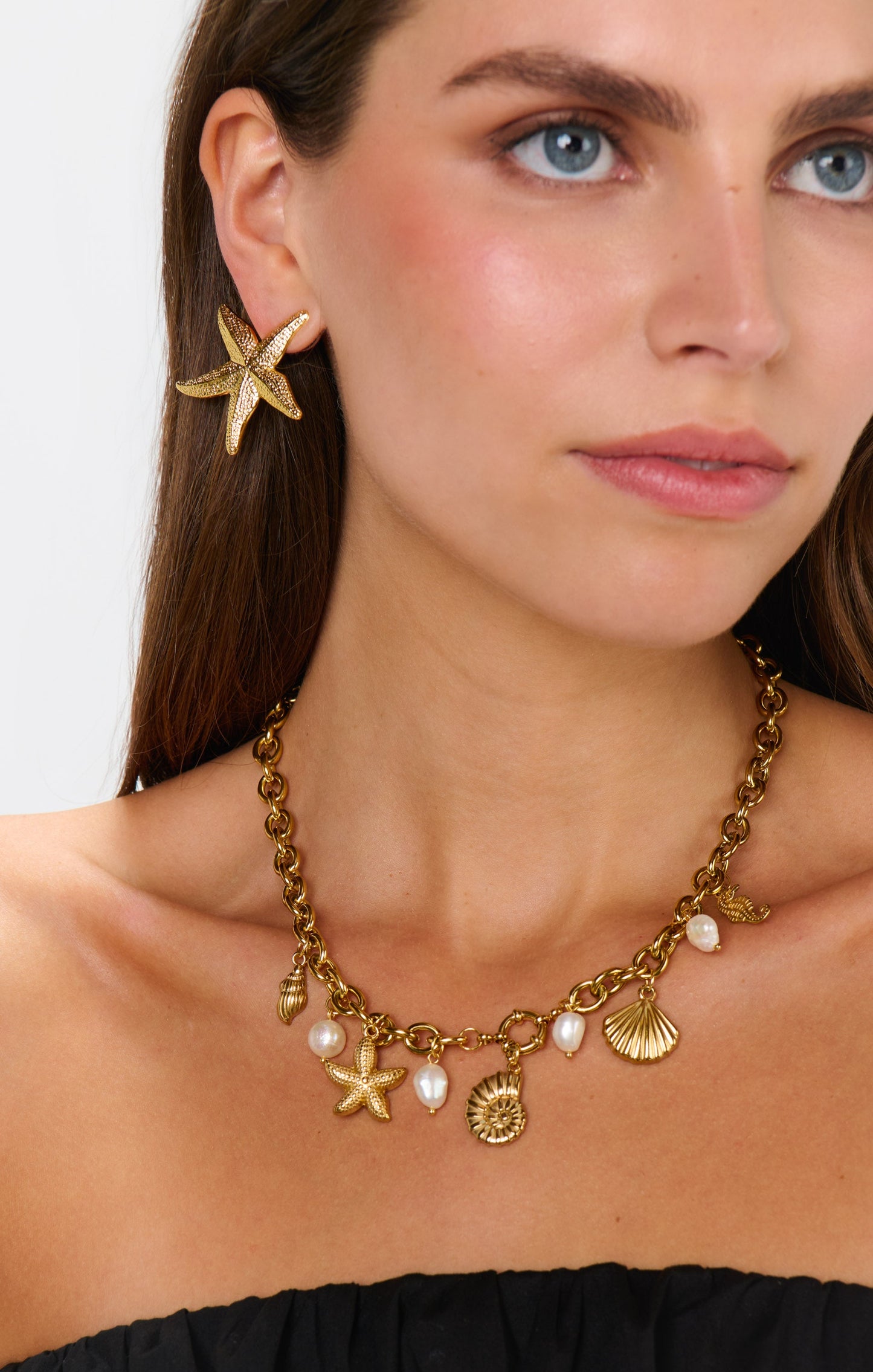 Faithy Jewels Starfish Earrings ~ Gold