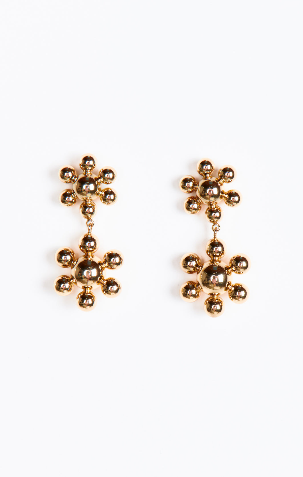 ALV Jewels Flower Lover Drop Studs ~ Gold