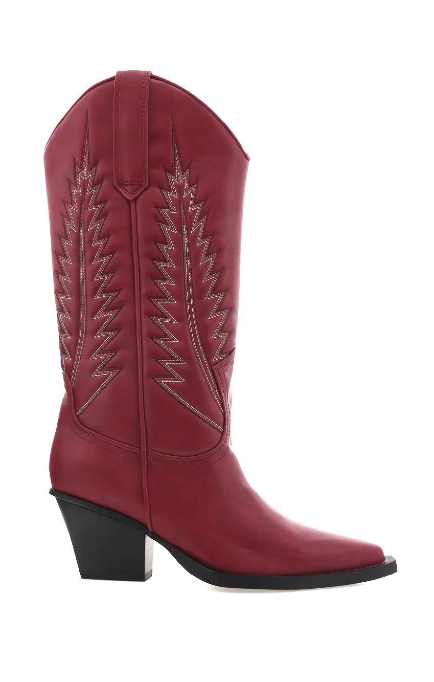 Billini Marmalade Western Boot ~ Garnet