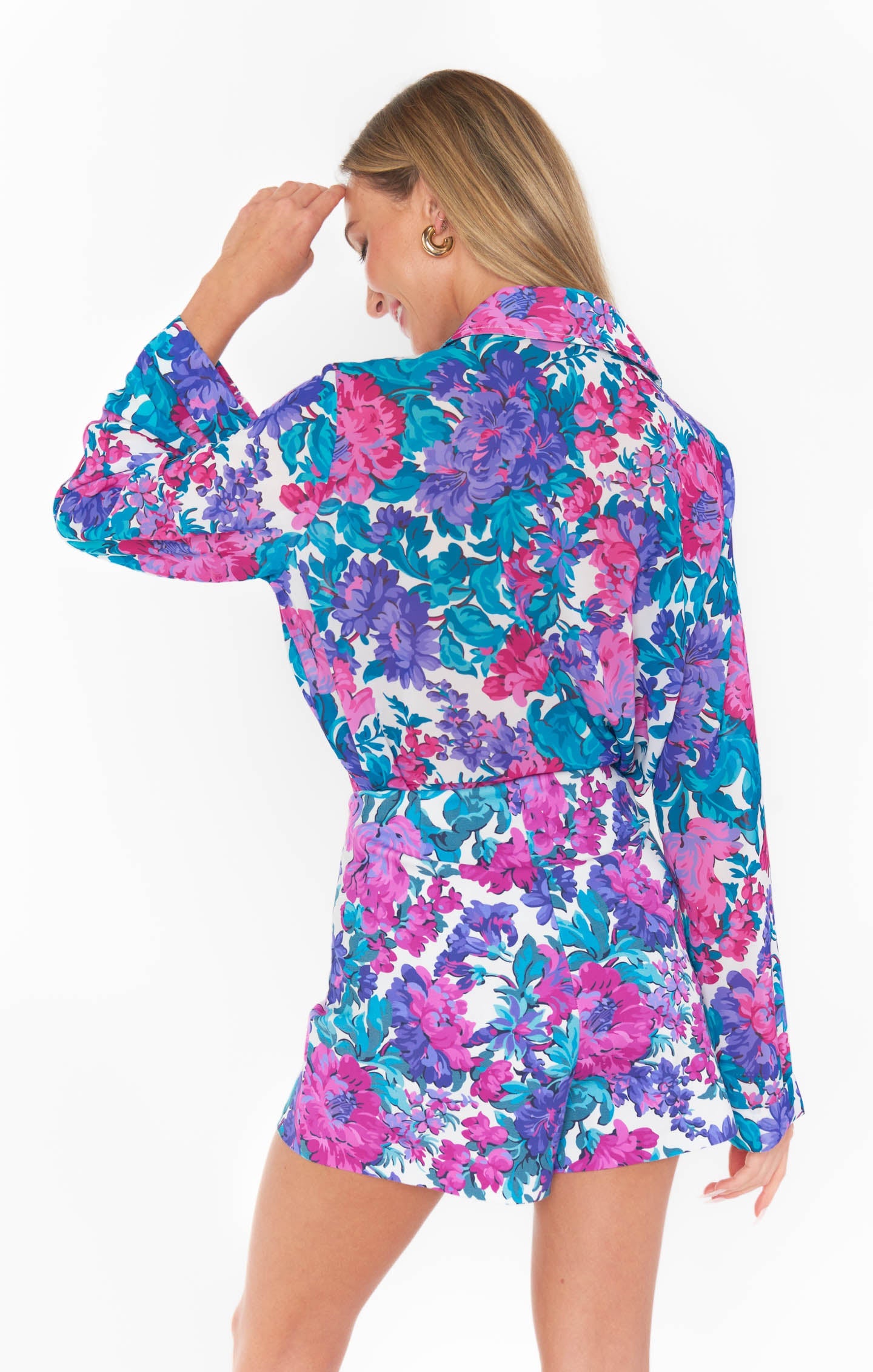 Spencer Skort ~ Magenta Blooms