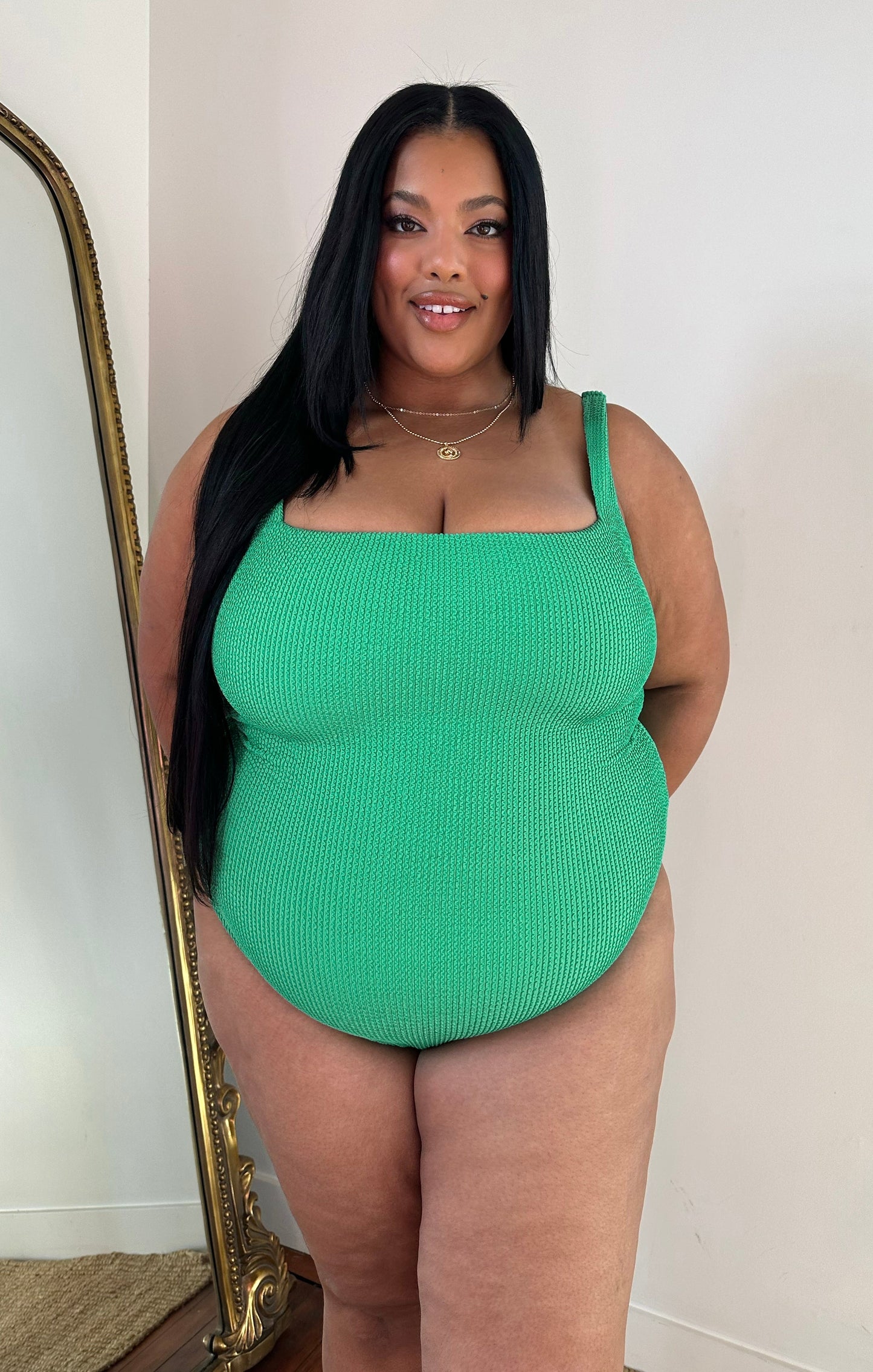 The Scrunch One Piece ~ Sea Green Scrunch