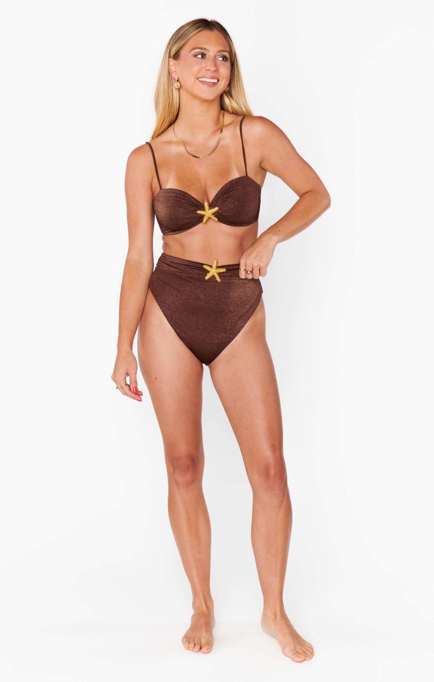 Beirut Bottom ~ Cinnamon Shimmer with Starfish
