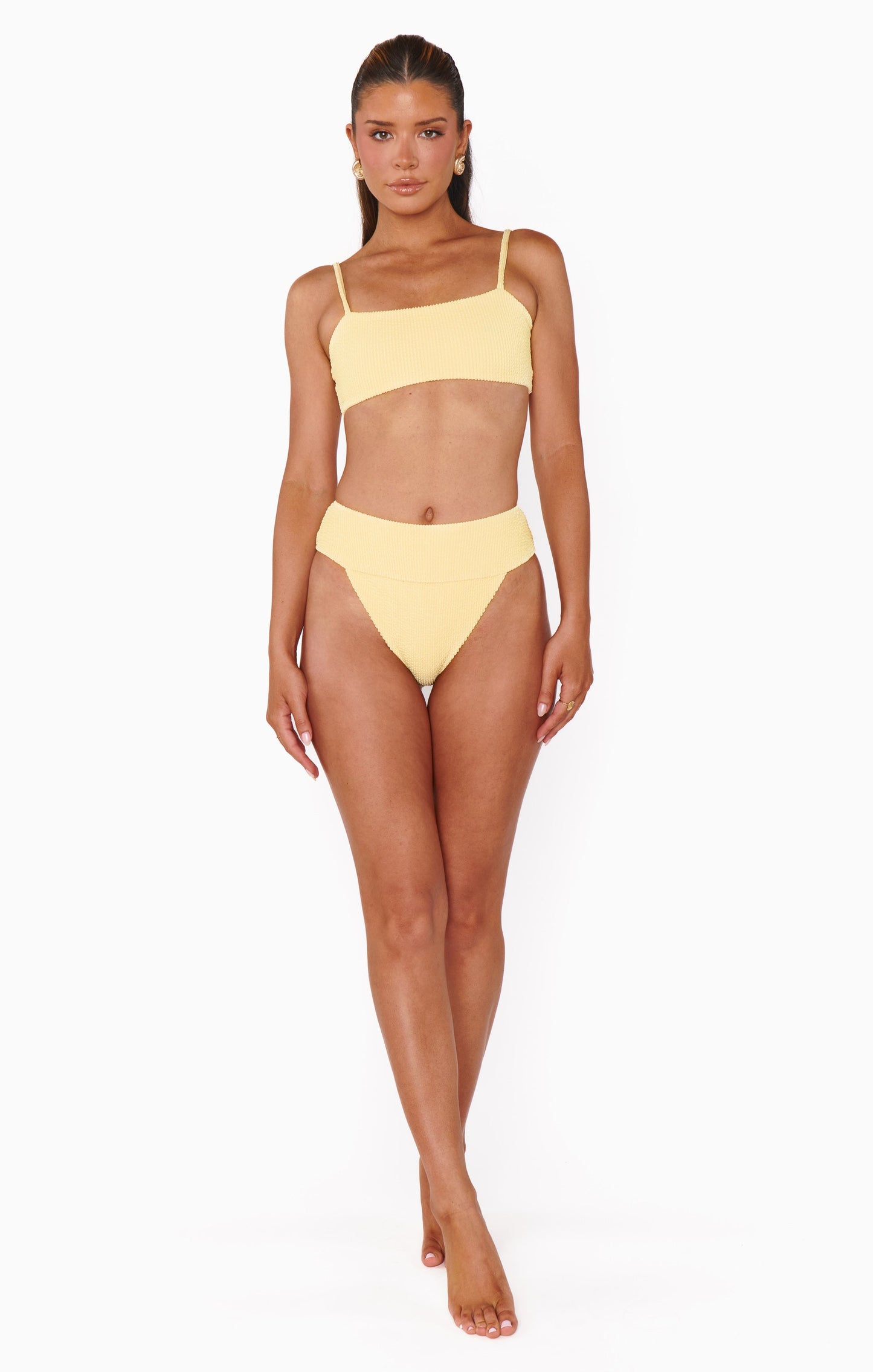 Del Rey Bottom ~ Butter Yellow Scrunch