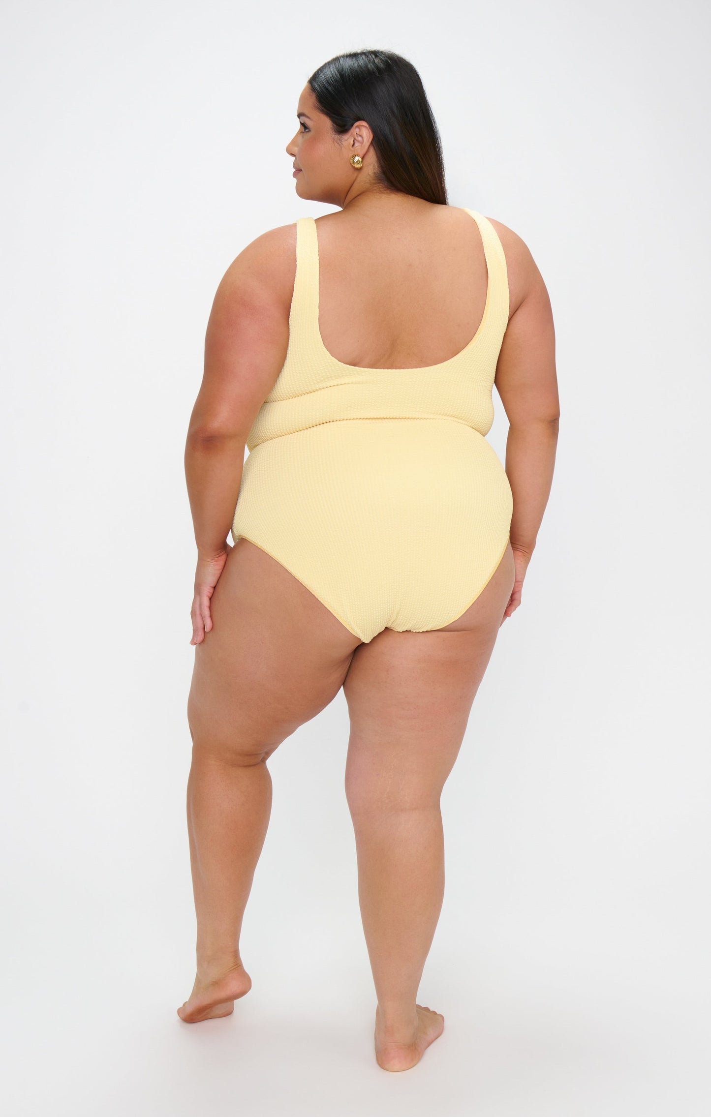 The Scrunch One Piece ~ Butter Yellow Scrunch