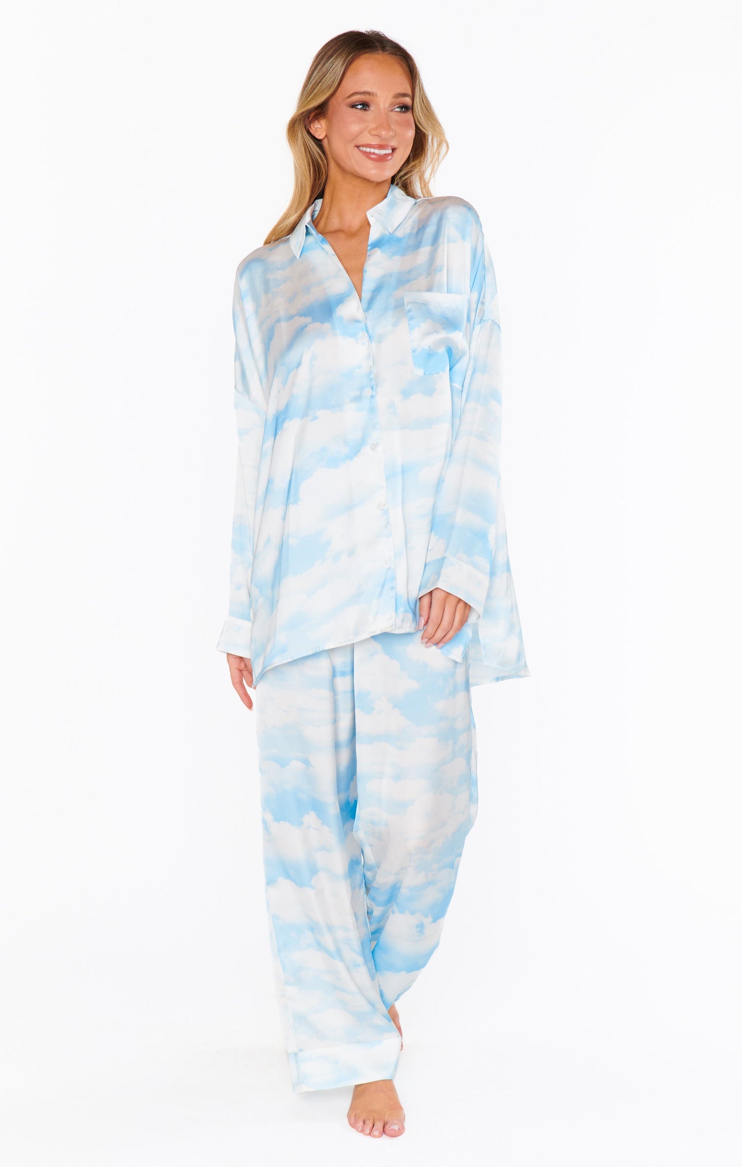 Overslept PJ Set ~ Dream Cloud Silky