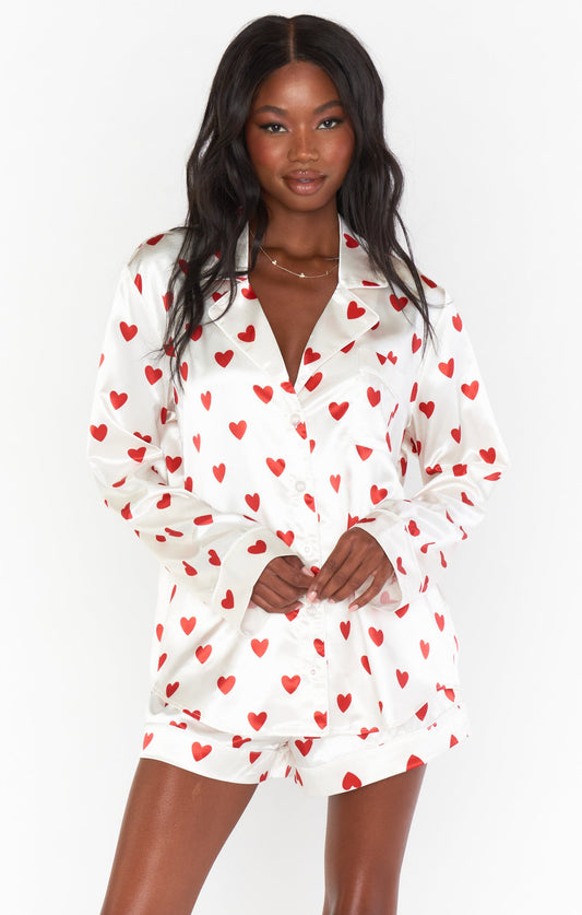 Favorite PJ Set ~ Queen of Hearts Silky