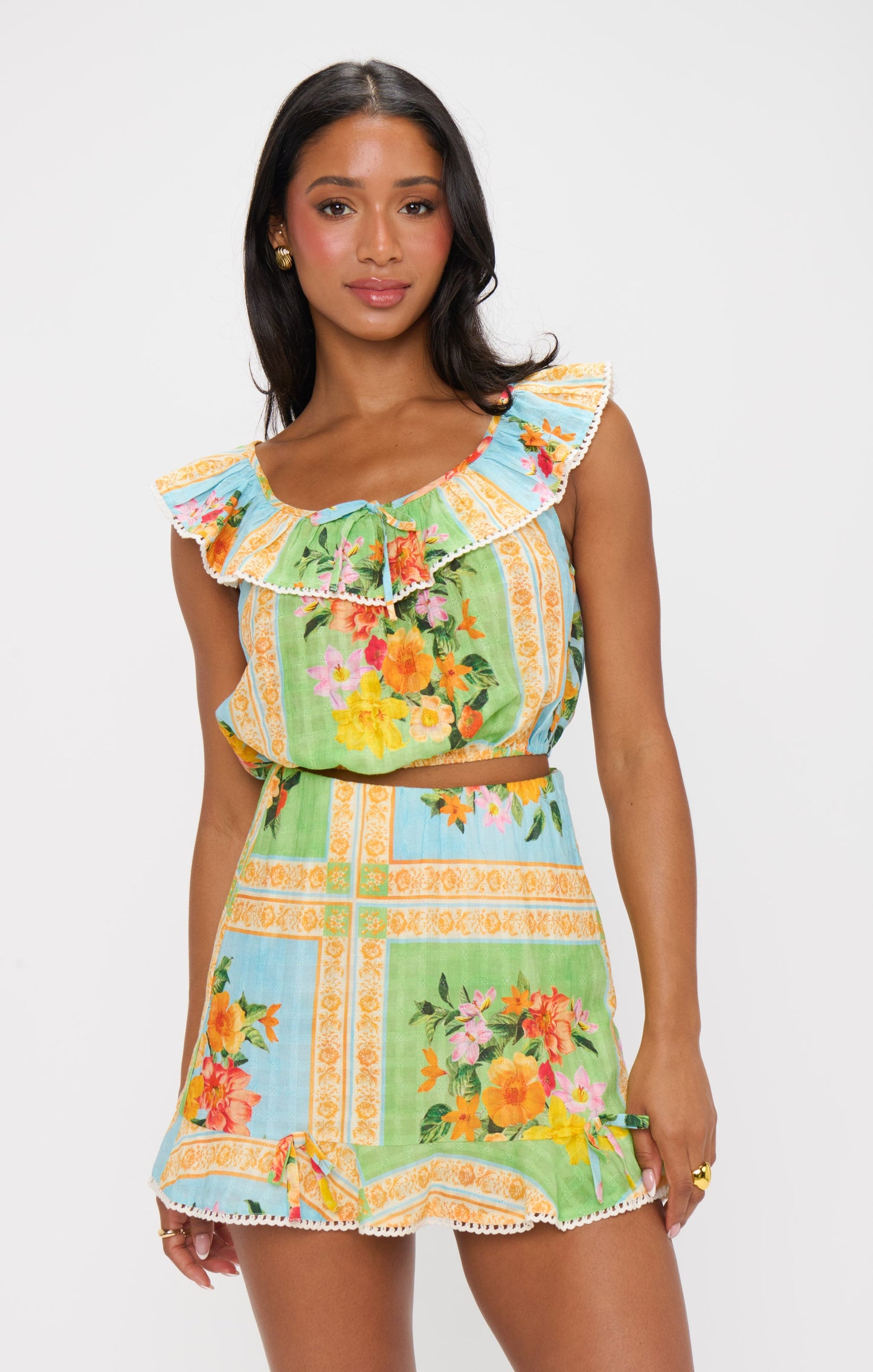 All Night Ruffle Skort ~ Country Bouquet