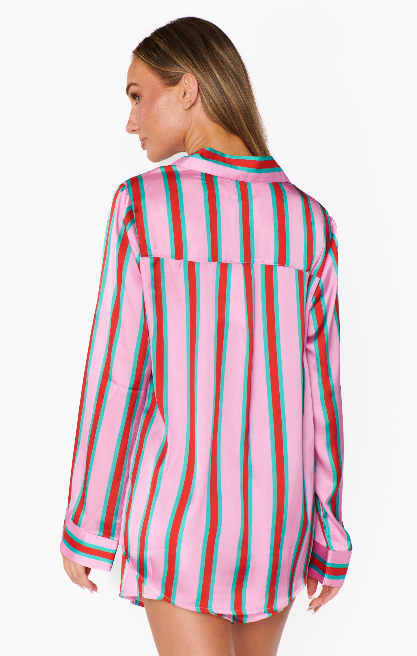 Beauty Sleep PJ Set ~ Porto Stripe Silky