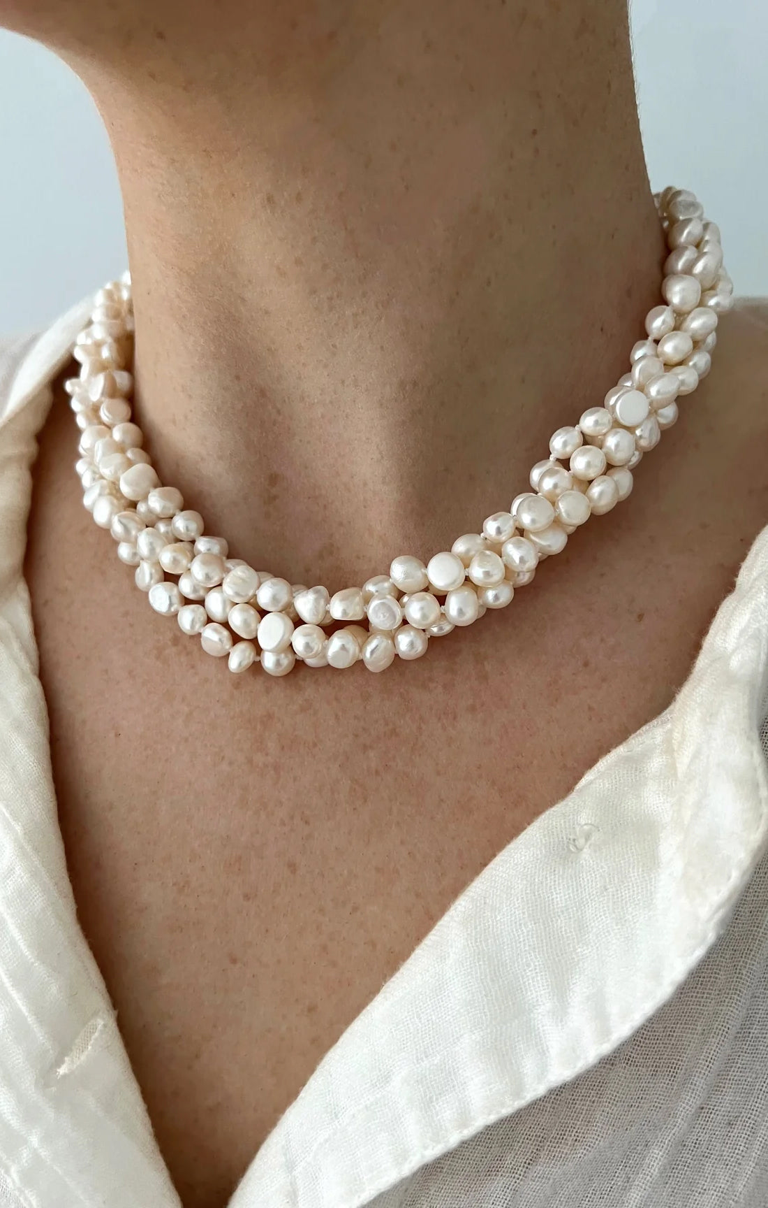ALV Jewels Multi Pearl Necklace ~ Pearl