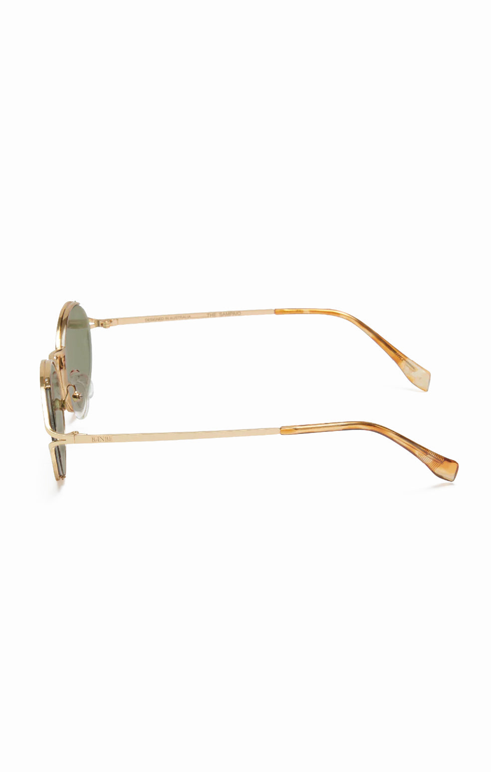 Banbé Eyewear The Sampaio Sunglasses ~ Gold/Olive