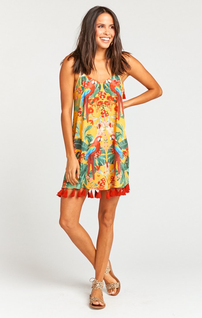 Throw and Go Tassel Mini Dress