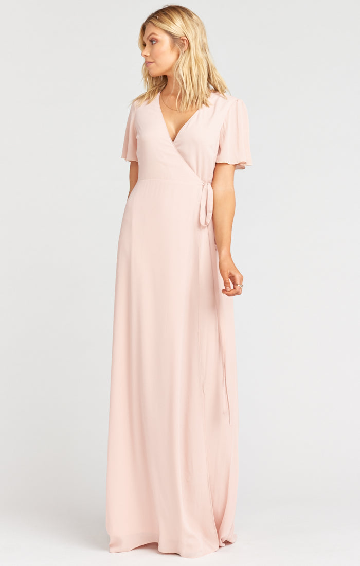Noelle Flutter Wrap Dress