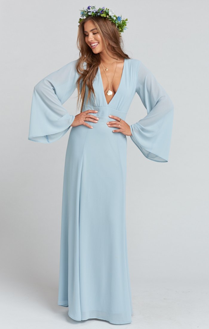 Venus Long Sleeve Flare Dress