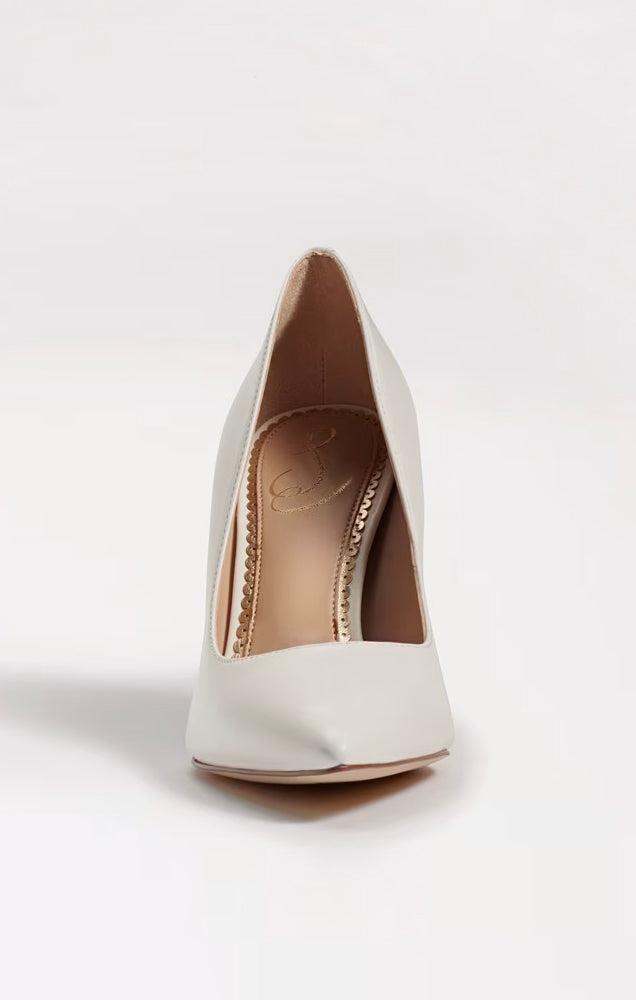 Sam Edelman Hazel Heel ~ Bright White Leather