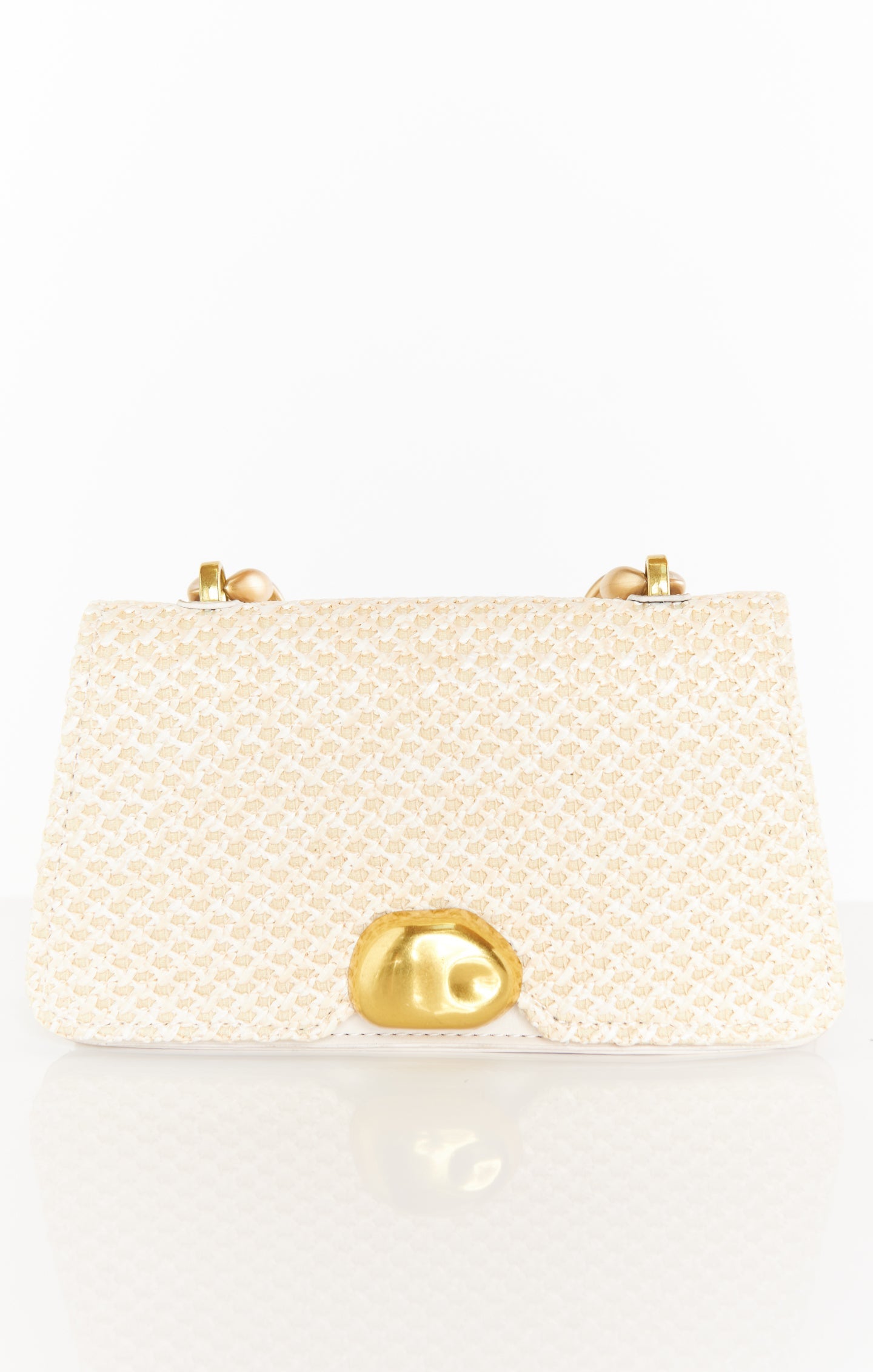 Agnes Woven Bag ~ Beige
