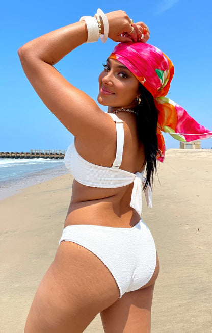 Wave Bottom ~ Ivory Scrunch