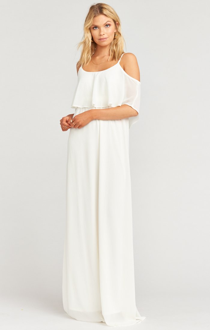 Caitlin Ruffle Maxi Dress