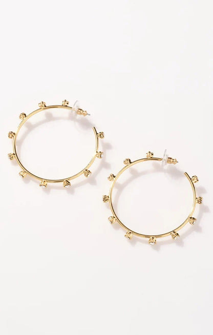 Faithy Jewels Large Amanda Hoop Earrings ~ Gold