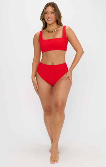 Sail Bottom ~ Hot Tamale Red Scrunch