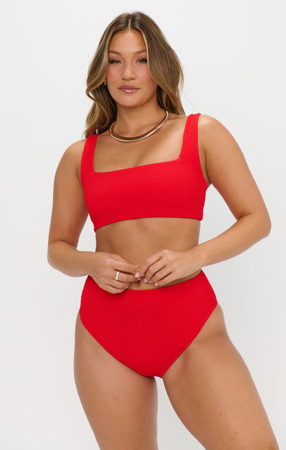 Sail Bottom ~ Hot Tamale Red Scrunch