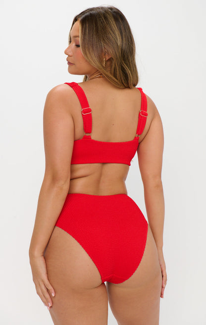 Sail Bottom ~ Hot Tamale Red Scrunch