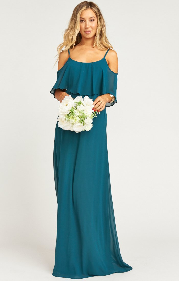 Caitlin Ruffle Maxi Dress