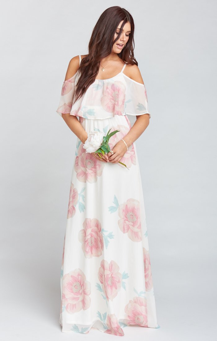 Caitlin Ruffle Maxi Dress