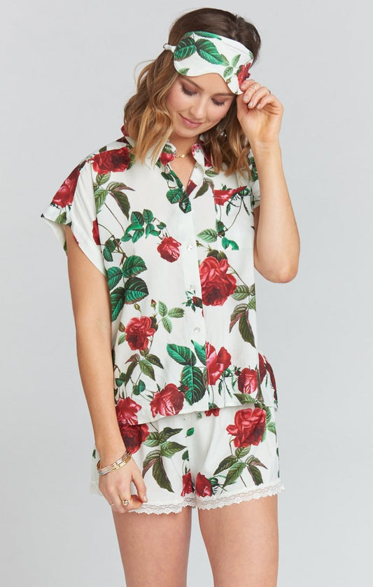 Piper PJ Set With Eye Mask