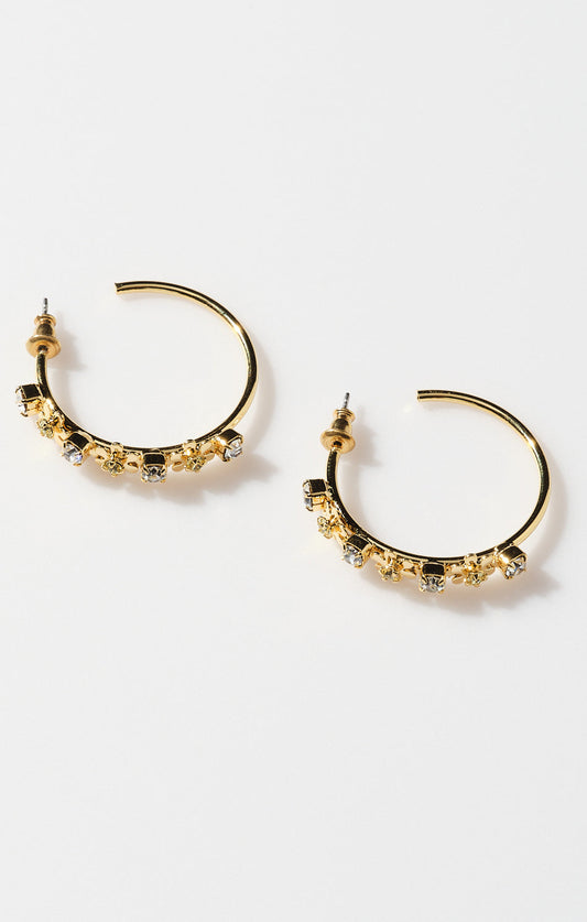 Faithy Jewels Daisy Hoop ~ Gold