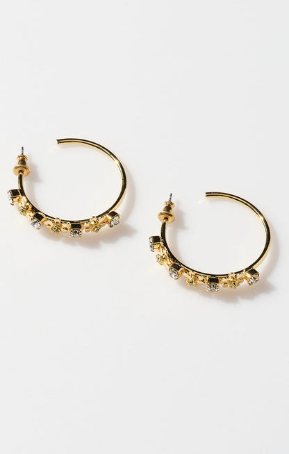 Faithy Jewels Daisy Hoop ~ Gold