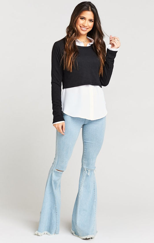 Cher Crop Sweater