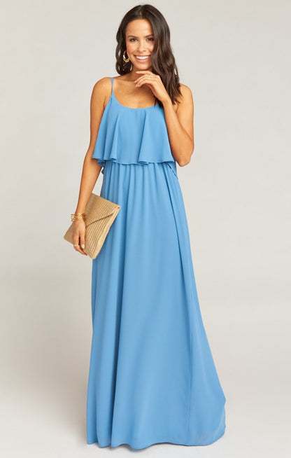 Caitlin Ruffle Maxi Dress