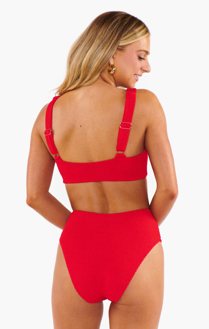 Sail Bottom ~ Hot Tamale Red Scrunch