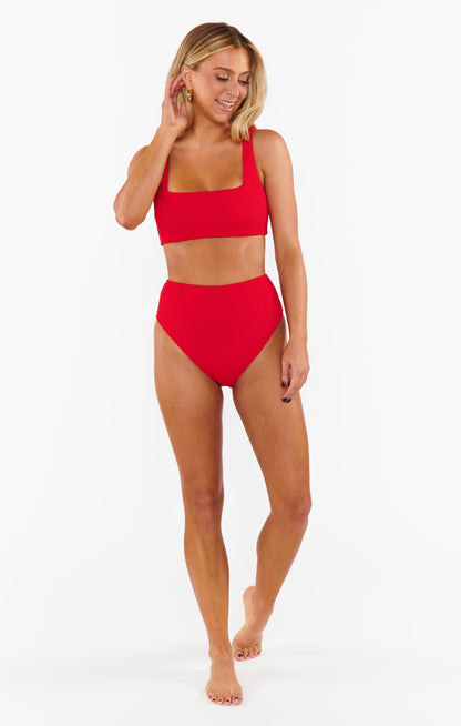 Sail Bottom ~ Hot Tamale Red Scrunch